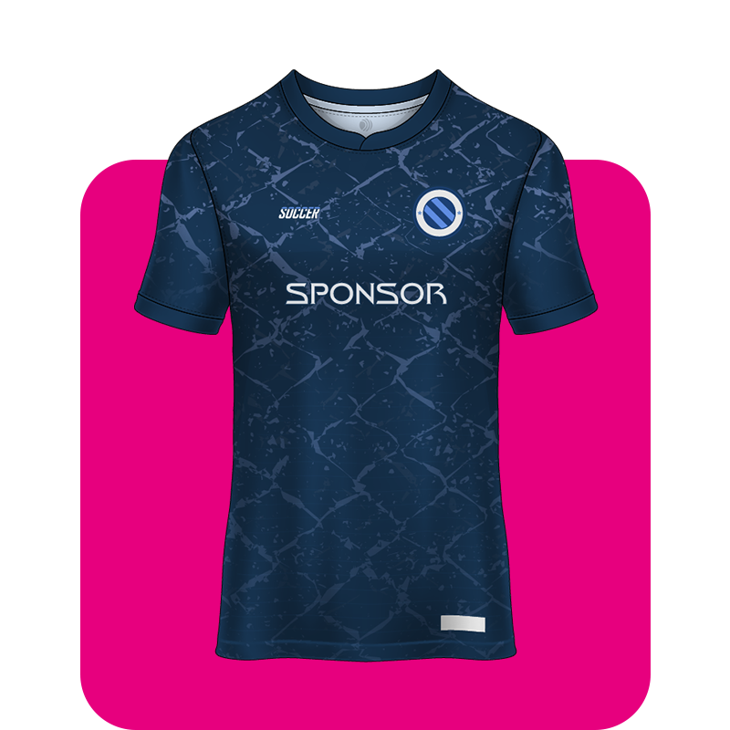 Camiseta de fútbol con sponsor y número personalizados