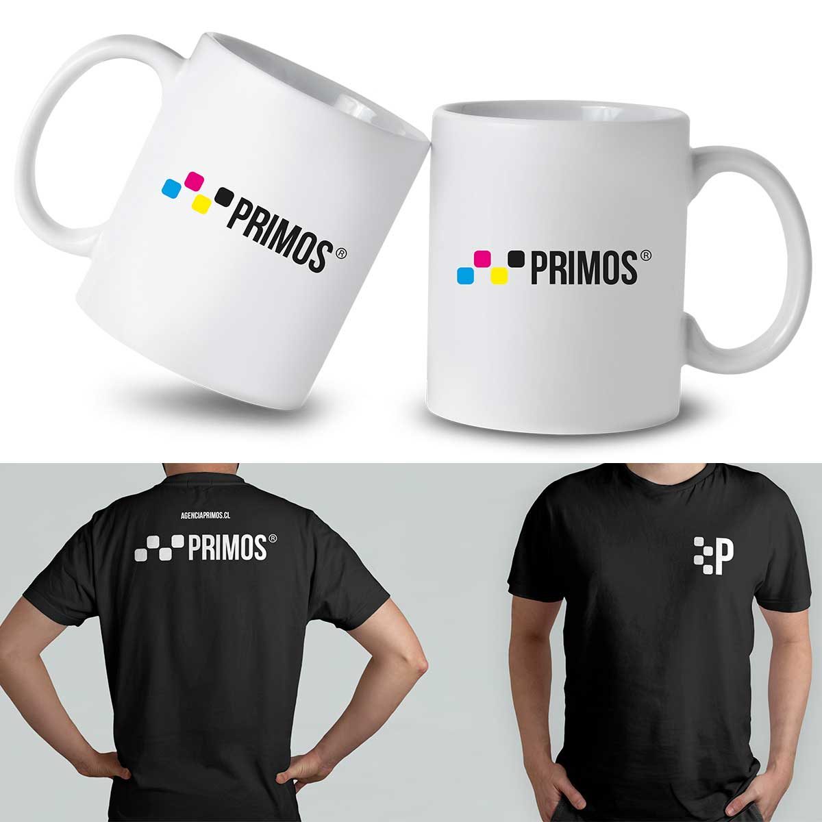 Tazones y poleras personalizadas con logo corporativo