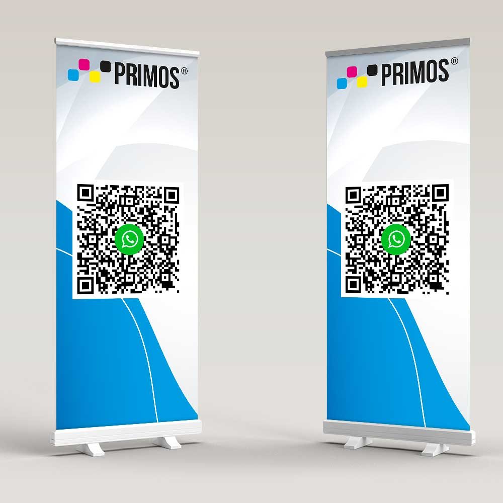 Roll-ups publicitarios con gráfica impresa
